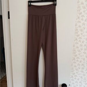 Brown High-Rise Yoga Pants